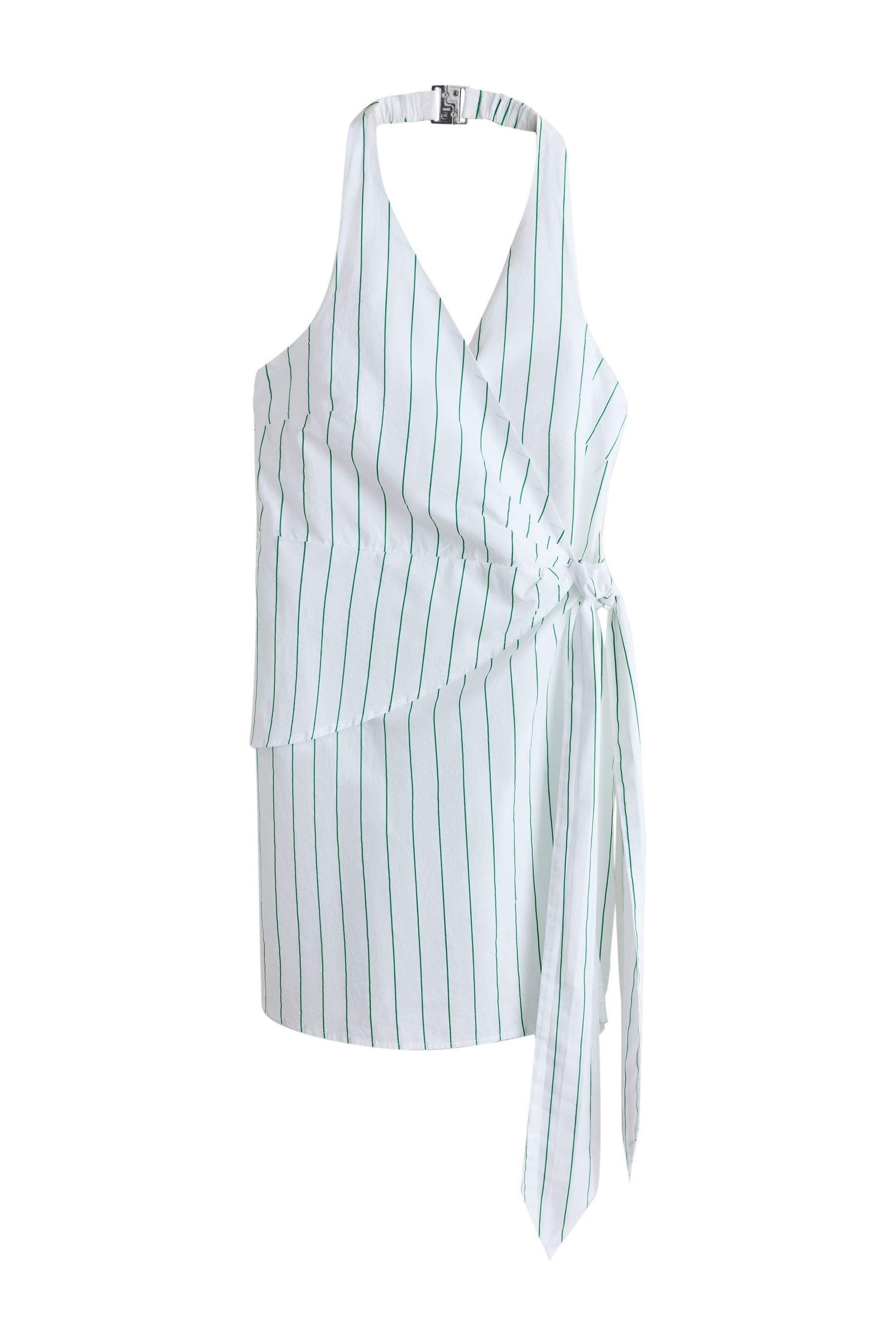 Next Minikleid Neckholder-Sommerkleid in Minilänge mit Schal (1-tlg)