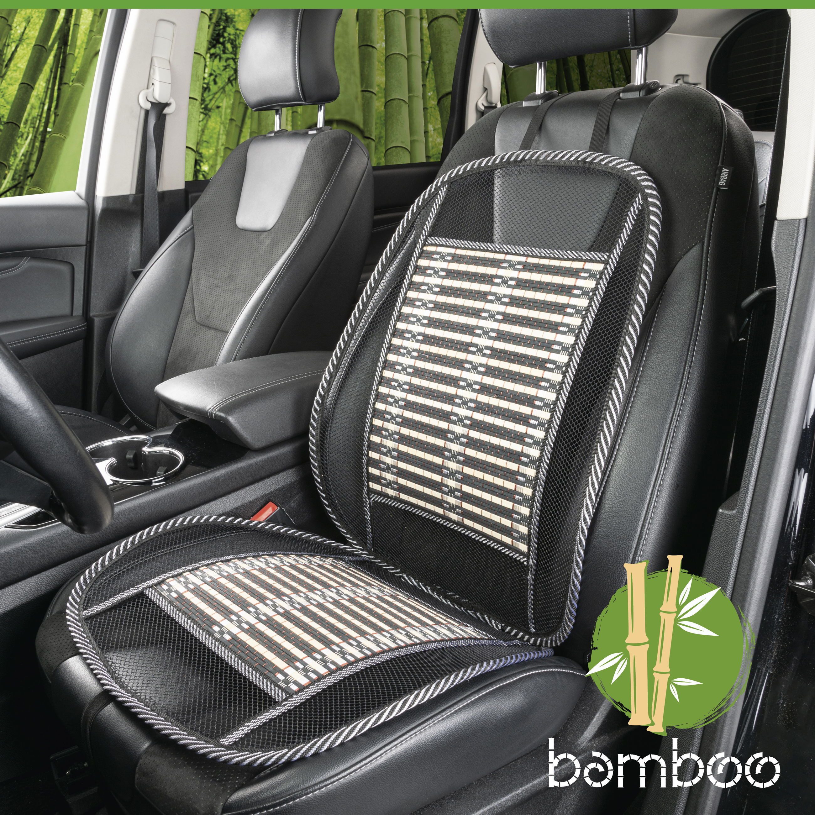 CarComfort Autositzauflage Sitzaufleger Bamboo, 1 Stück, 1-tlg.
