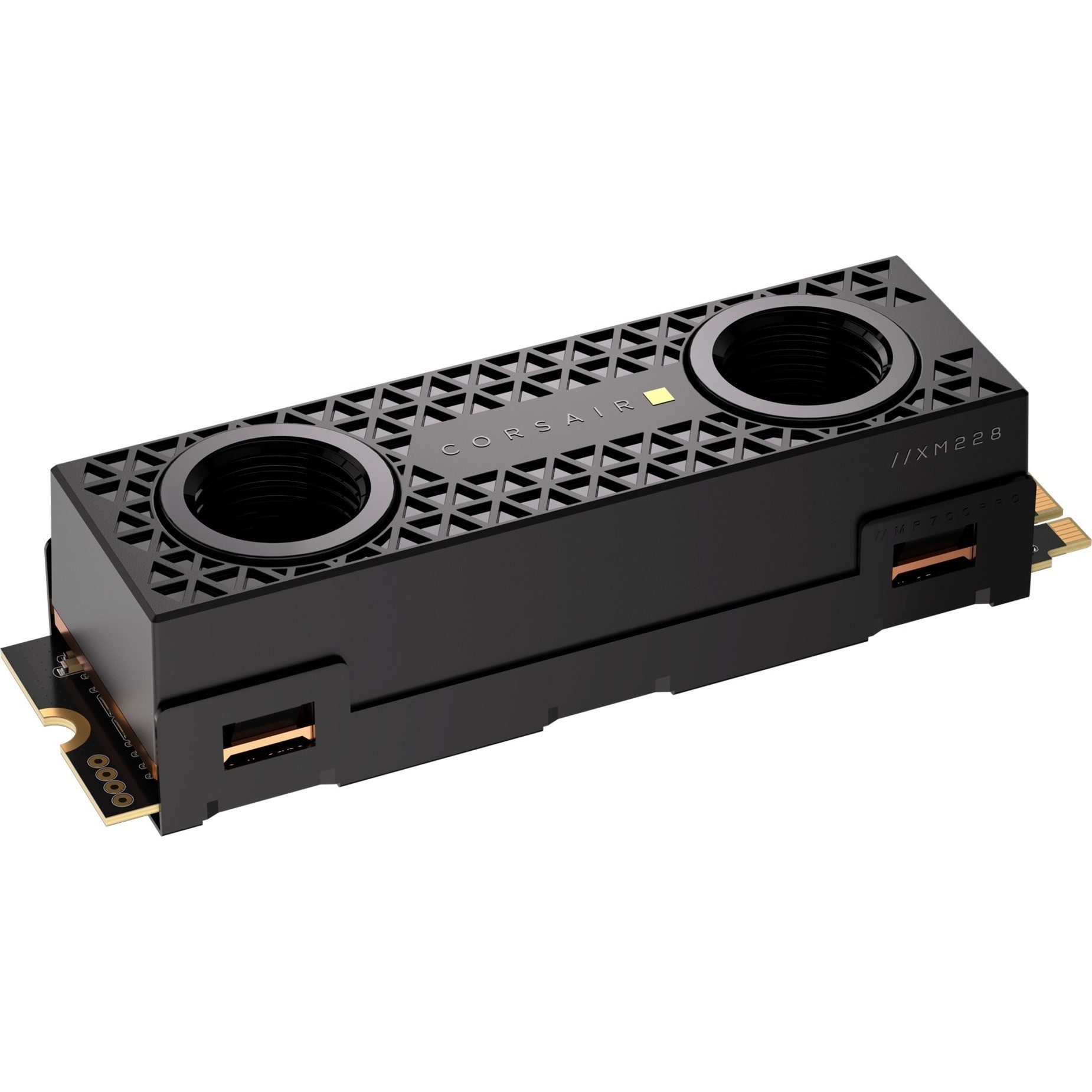 Corsair MP700 PRO SE Hydro X 2TB Wasserkühler SSD interne SSD (2 TB) 14000 MB/S Lesegeschwindigkeit, 12000 MB/S Schreibgeschwindigkeit, PCIe Gen5 x4 NVMe 2.0 SSD mit 3D TLC NAND und Hydro X Block