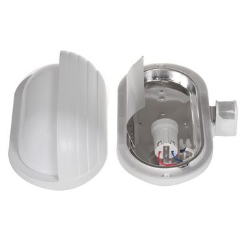 Maclean Außen-Wandleuchte MCE33 + MCE266, LED wechselbar, Warmweiß, Wandleuchte mit Bewegungsmelder + 4W LED-Lampe