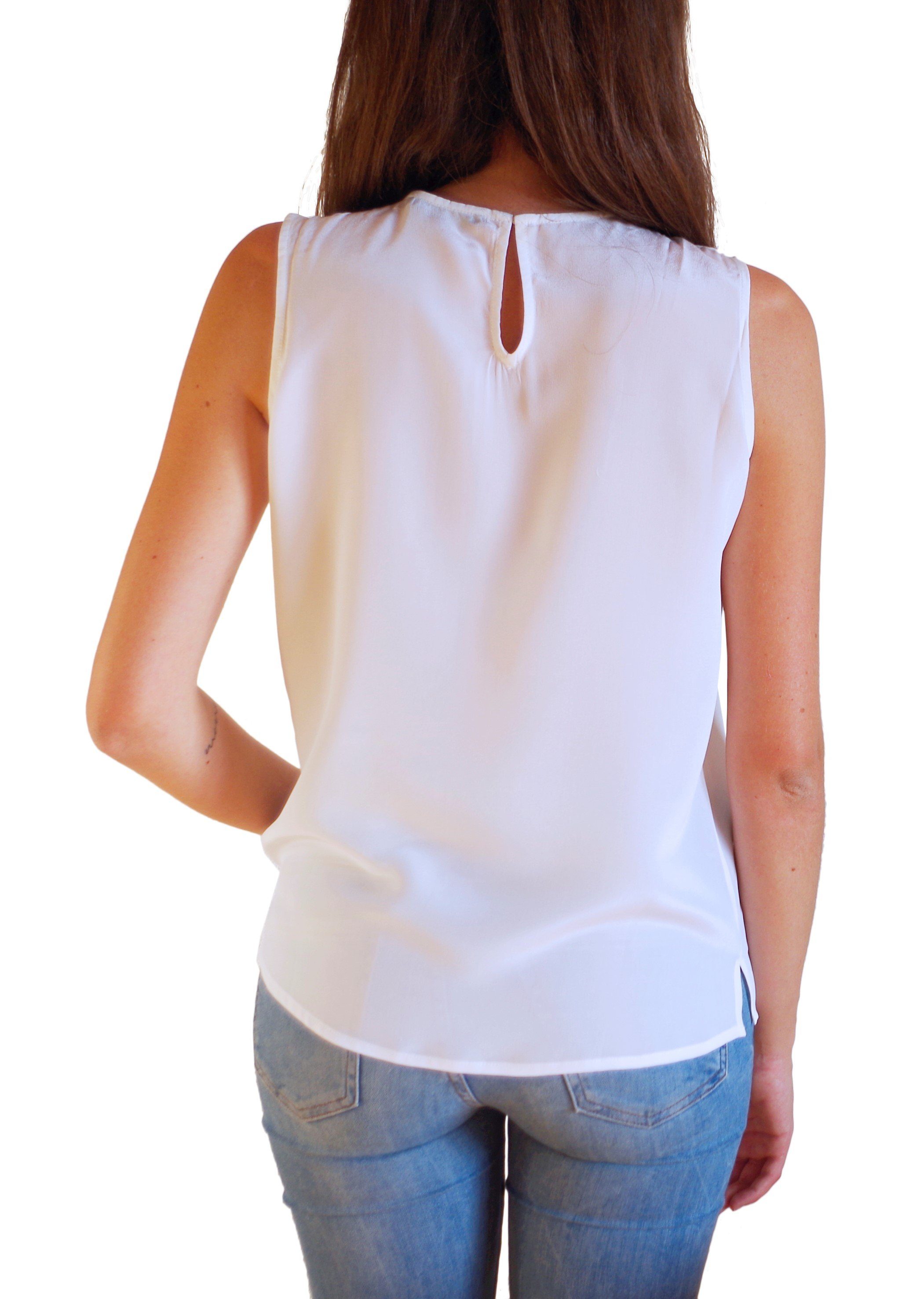 Posh Gear Seidenbluse Seidenbluse Gileseta Bluse aus 100% Seide 100% Seide