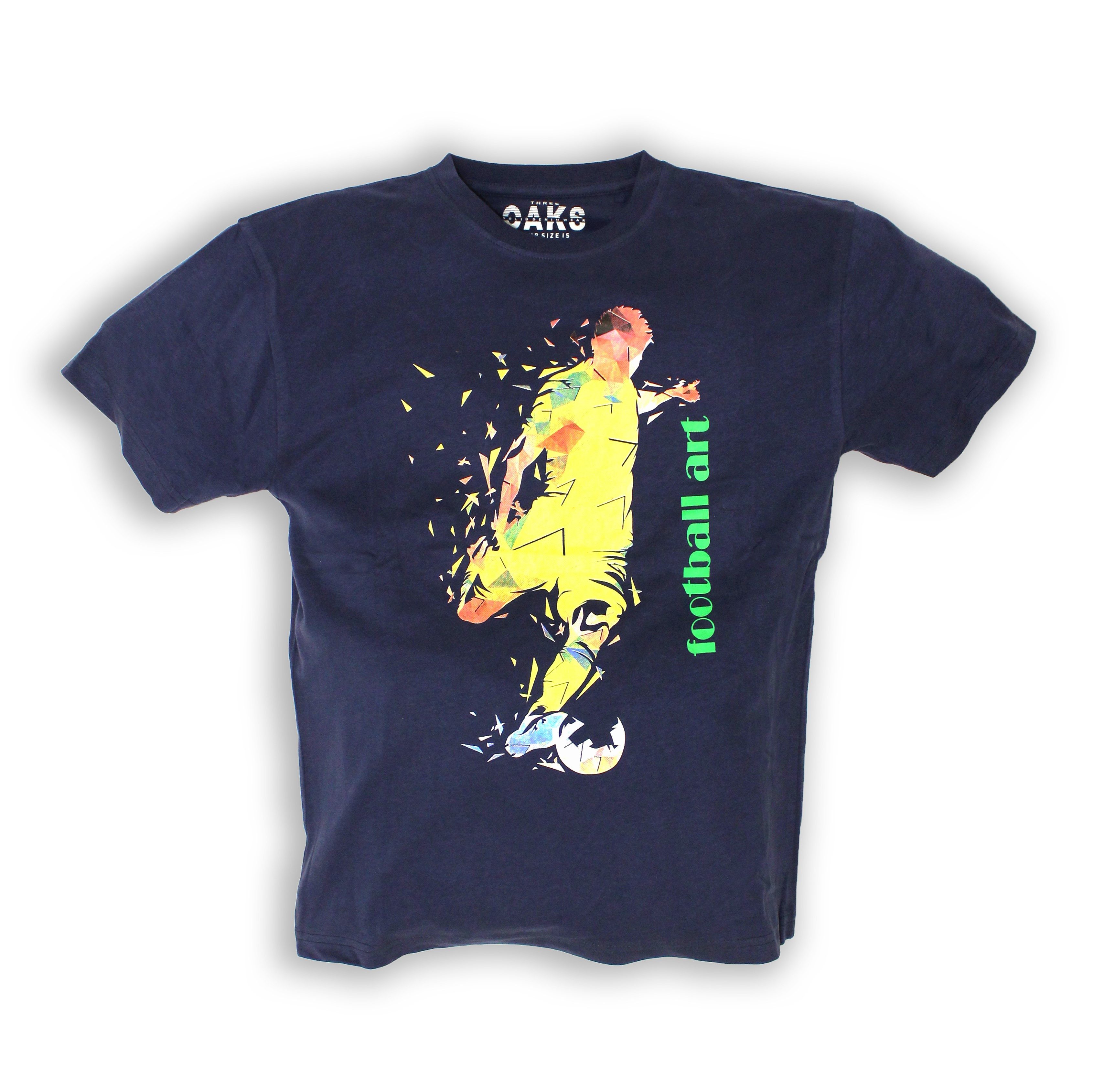 THREE OAKS Print-Shirt J270176: T-Shirt mit Rundhalsausschnitt und kurzen Ärmeln .