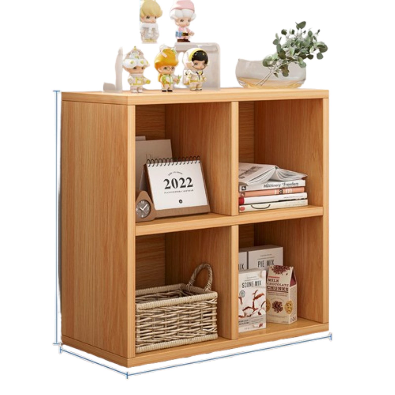 Jumpeak Bücherregal Bücherregale,bücherregal holz,standregale,Frei kombinierbar, Set, 3 Farben,2 Größen,Versiegelte Rückwand,Geräumige Arbeitsfläche