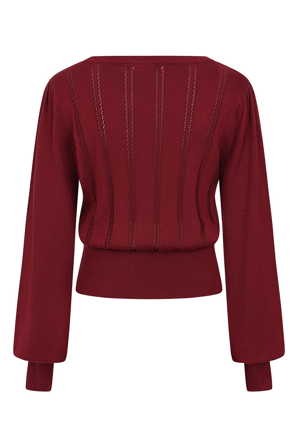 Banned Strickpullover Angel Pointelle Burgunder Vintage günstig online kaufen