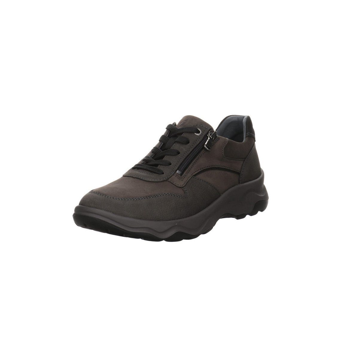 Freizeit Schnürer für Herren in carboncarbschwarz Schnürschuh