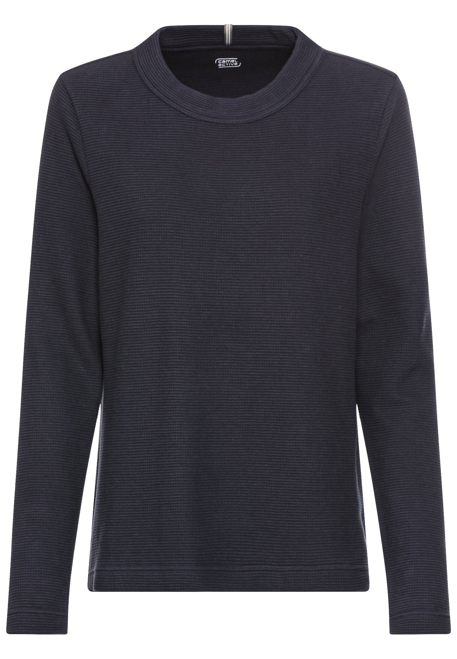camel active Sweatshirt mit Waffelmuster Langarm