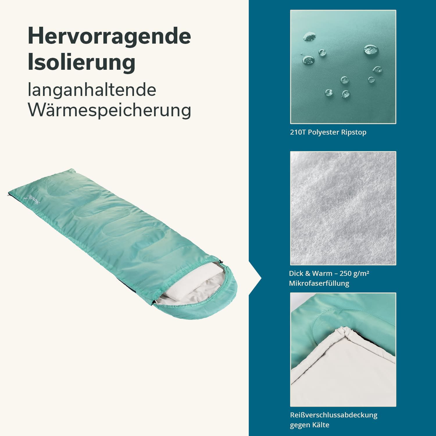 Skandika Schlafsack Skye, mit Kissen, koppelbar, günstig online kaufen