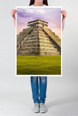 Sinus Art Poster Architekturfotografie 60x90cm Poster Kukulkan Tempel der Maya Mexico