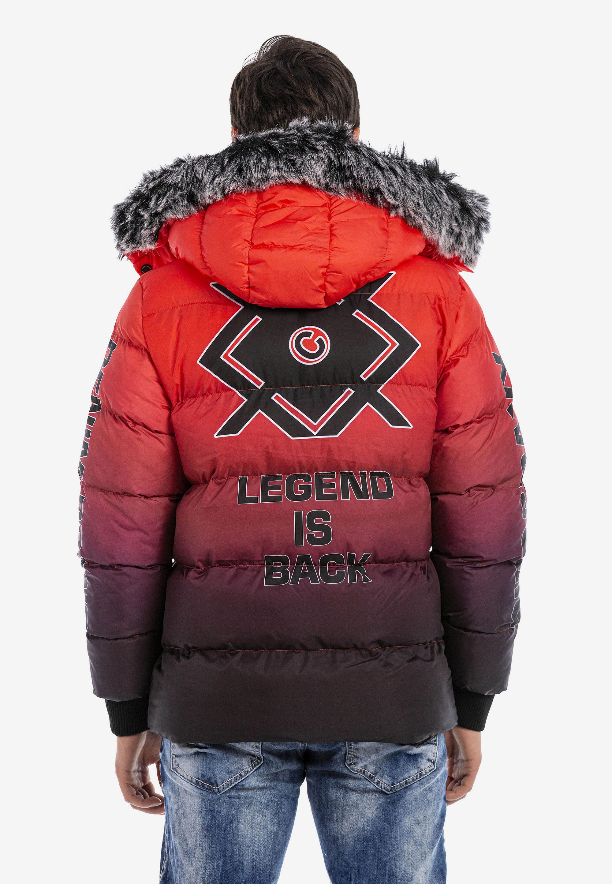 Cipo & Baxx Winterjacke Winterjacke mit Fabverlauf