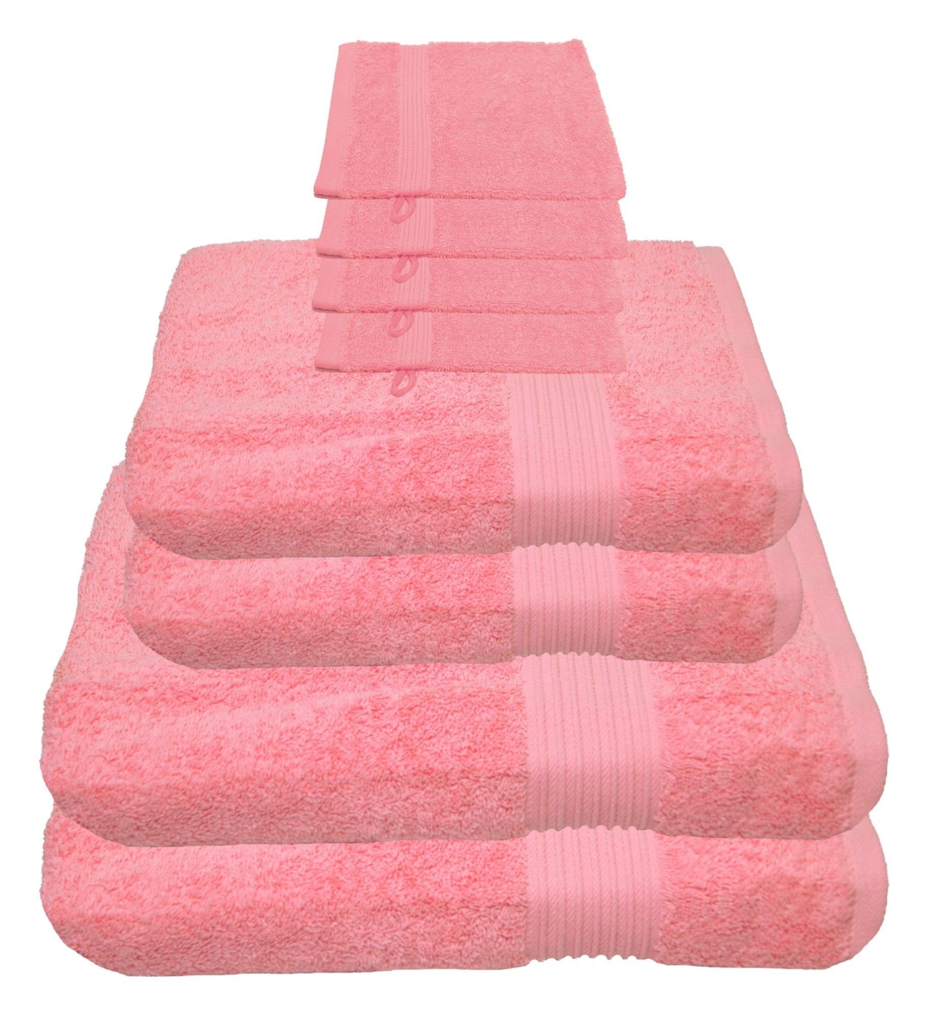 Julie Julsen Handtücher 8-Handtücher-Rosa, Baumwolle (8-St) günstig online kaufen