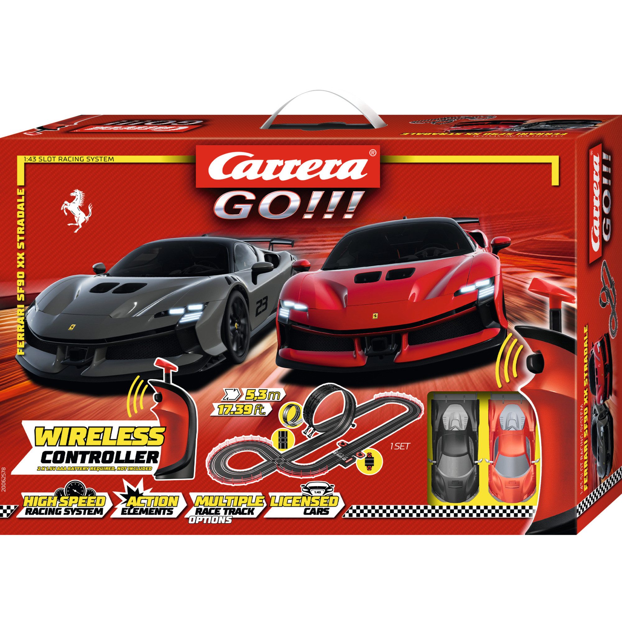 Carrera® Autorennbahn Carrera GO!!! Ferrari SF90 XX Stradale [WIRELESS]