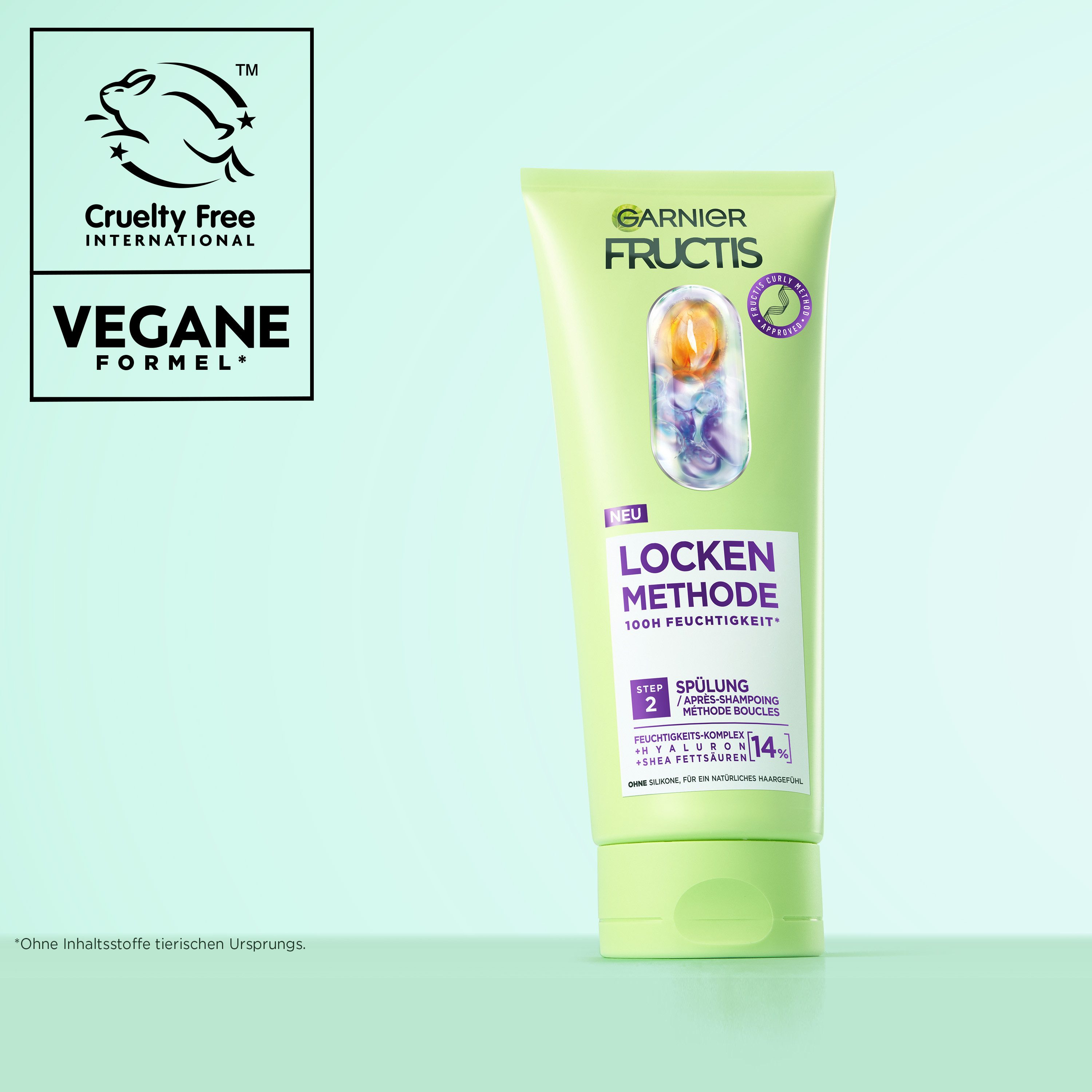 GARNIER Haarspülung Garnier Fructis Locken Methode Spülung 6er Packung, für alle Lockentypen, mit Hyaluron und Shea-Fettsäuren, ohne Silikone
