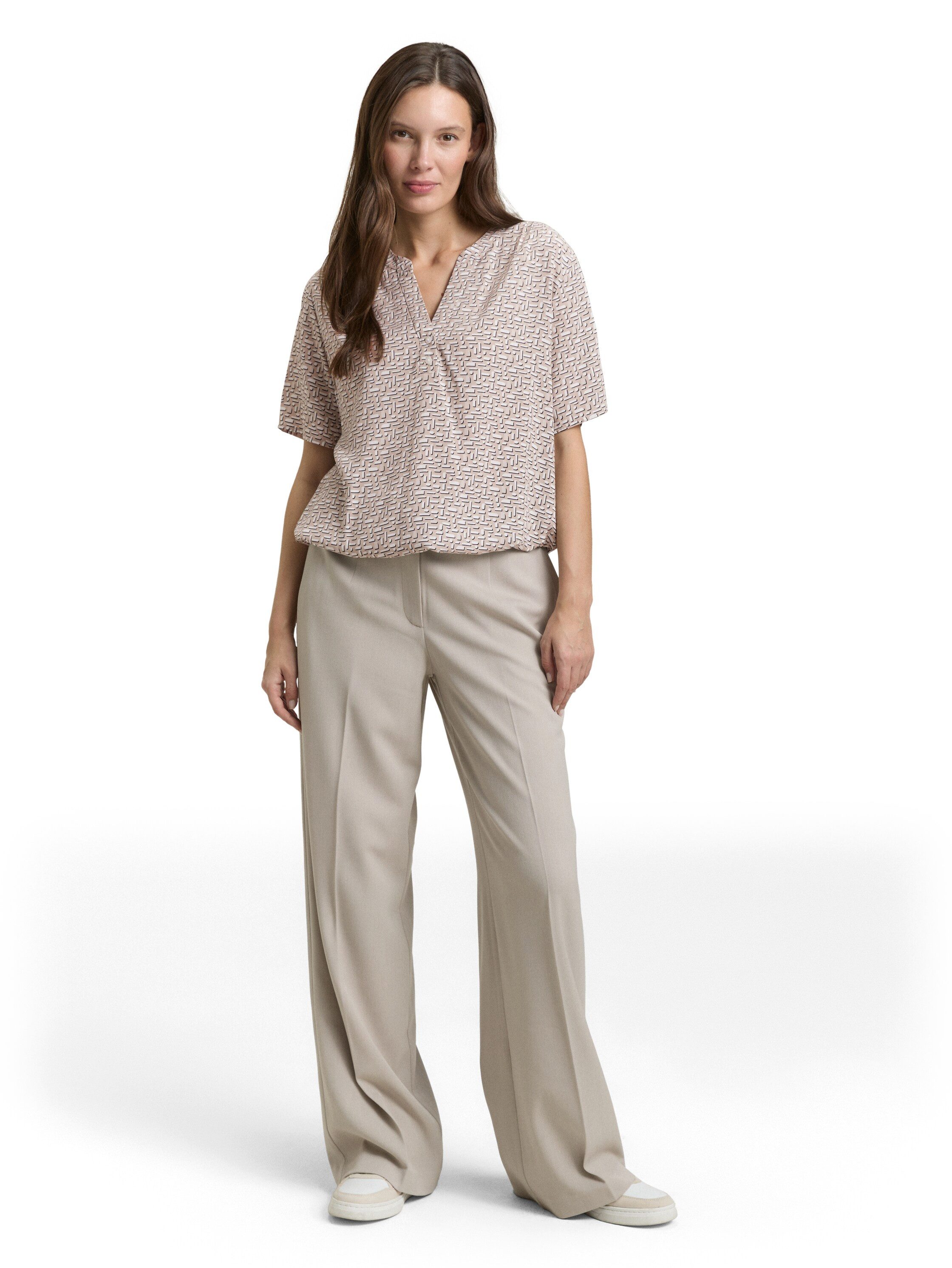 TOM TAILOR Klassische Bluse mit All-Over Print
