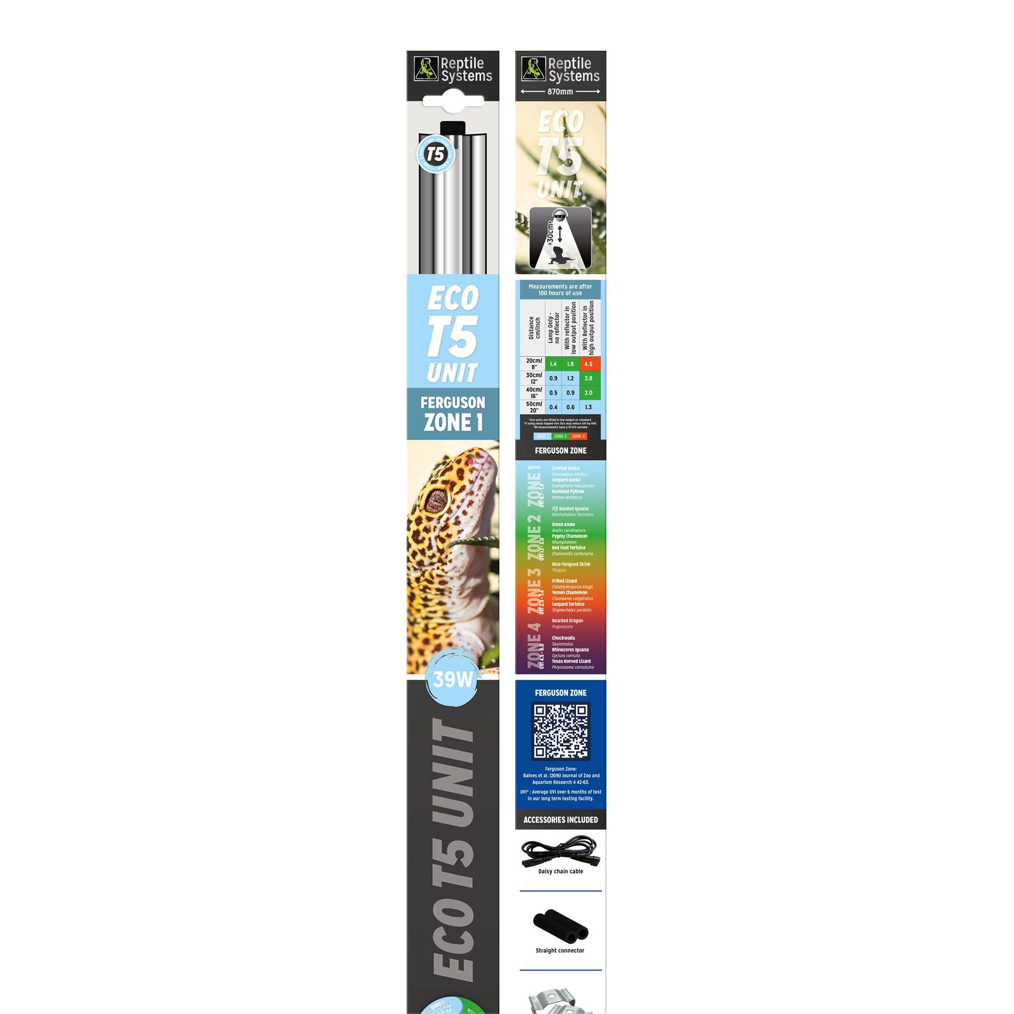Bird Systems Terrarienleuchte Leuchte für Vögel und Reptilen, Eco T5 Unit Ferguson Zone 1