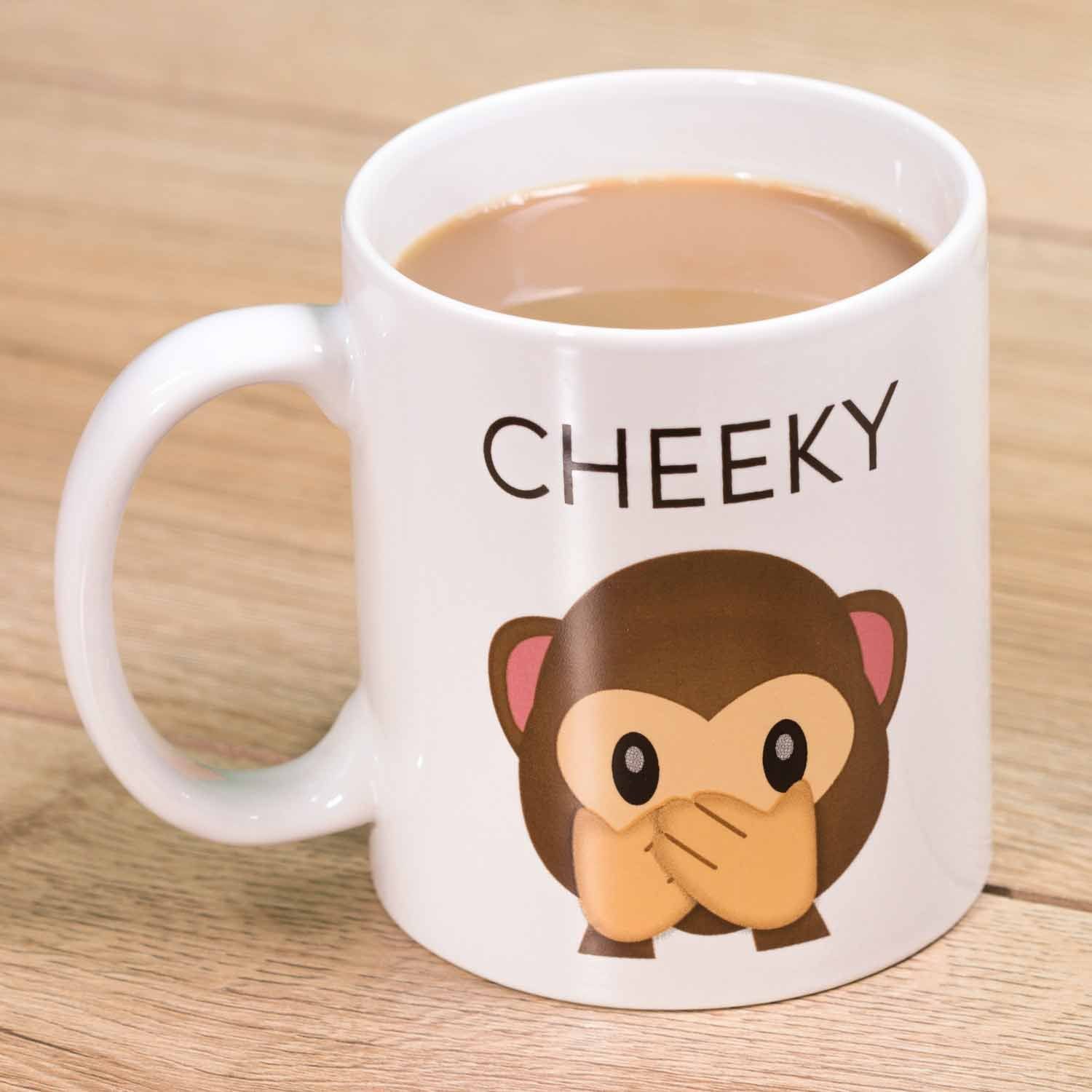 Tasse, "Cheeky Emoji Mug" Up Keramik Tasse Thumbs -