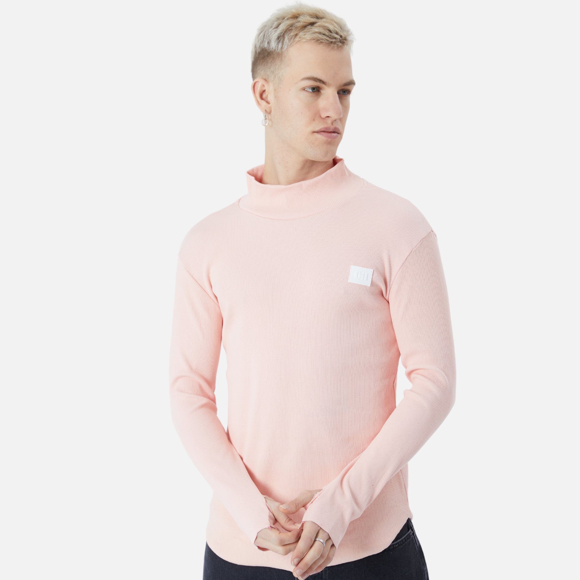 Sweatshirt Rundhals Rosa Sweatshirt COFI Herren Pullover Fit Regular Casuals