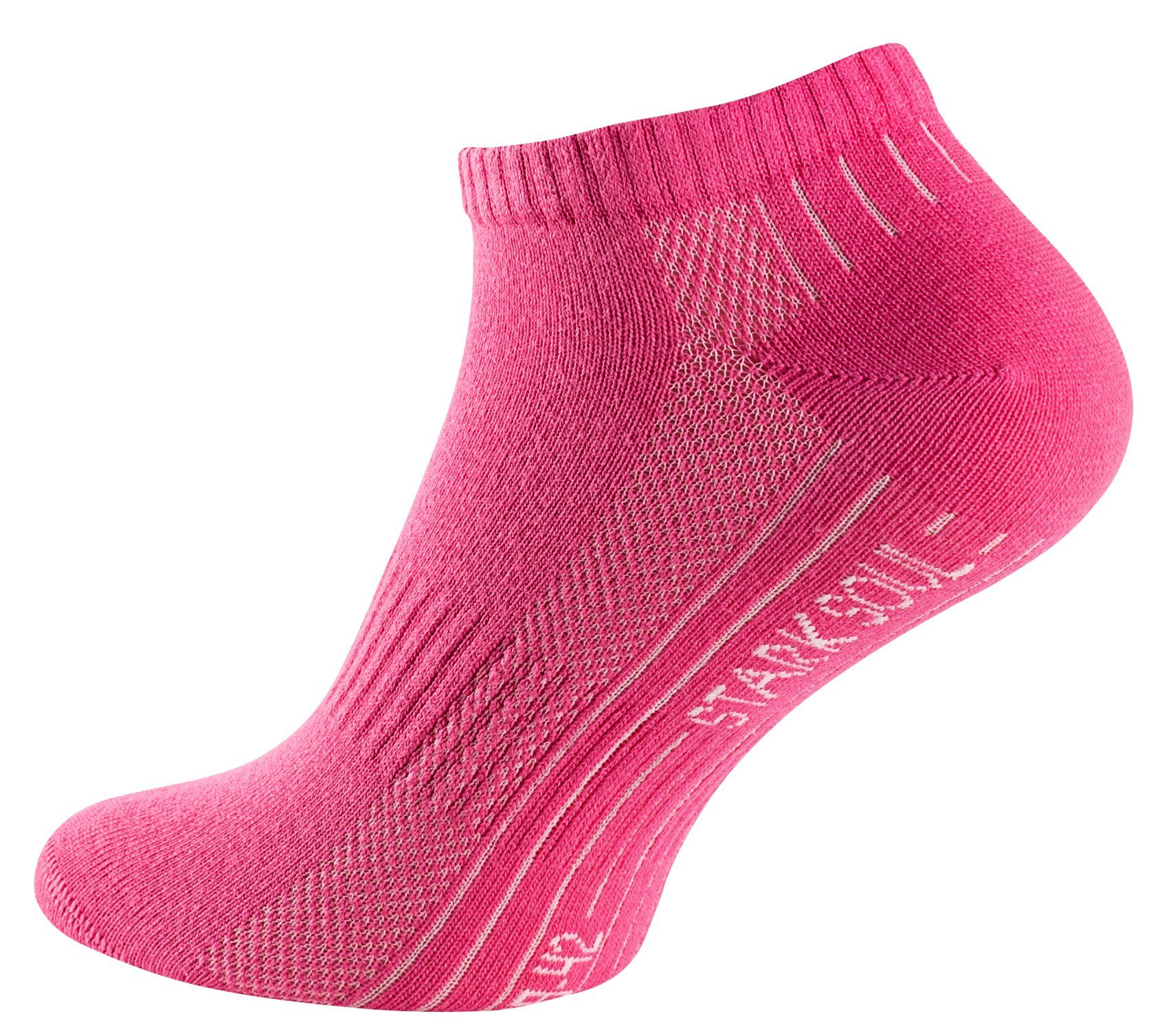Stark Pink/Grau/Rosa Sneaker für Qualität, Premium Mesh Socken Unisex Damen Baumwolle, Sneakersocken Soul® Paar 6 & gekämmte Herren