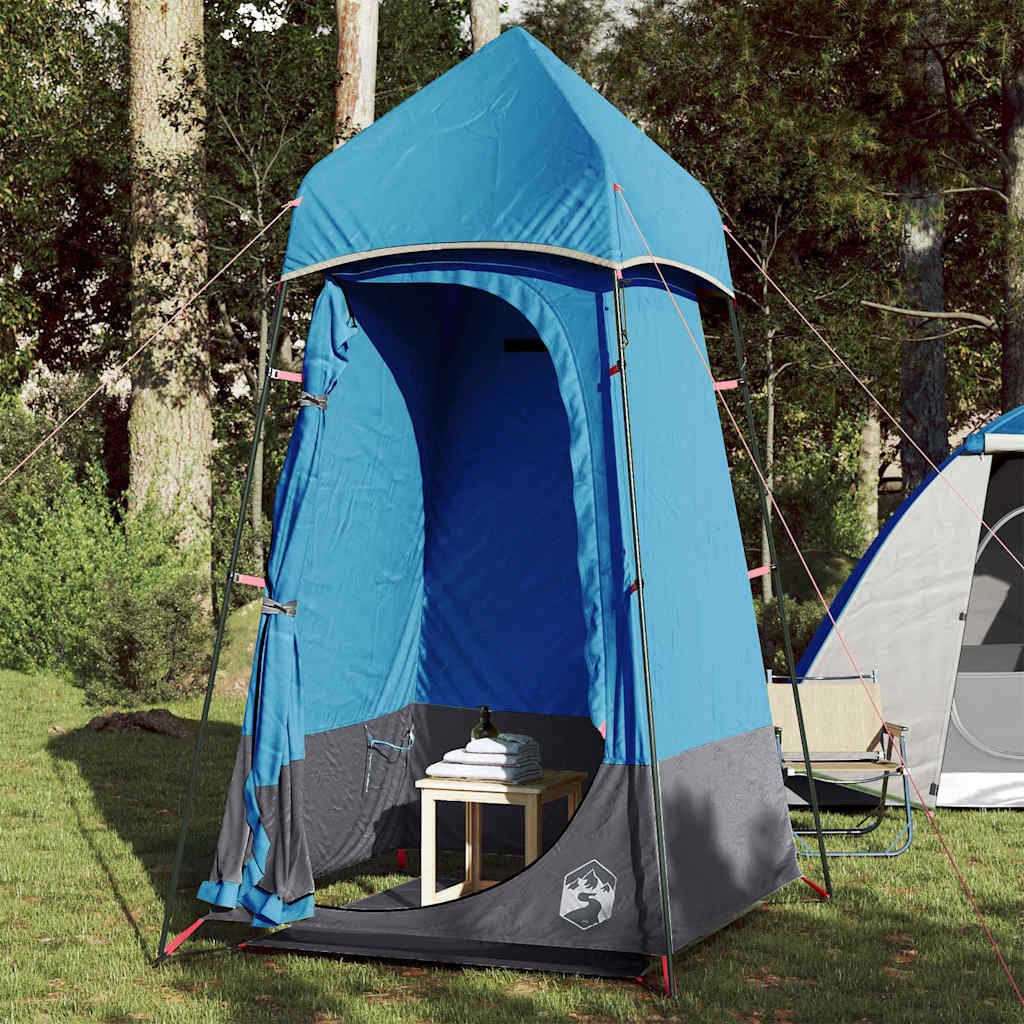 vidaXL Faltzelt WC-Zelt Blau Wasserdicht, (1 tlg)