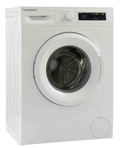 Telefunken Waschmaschine W-7-1400-W, 7 kg, 1400 U/min, Mit LED Display, Mengenautomatik und Überlaufschutz
