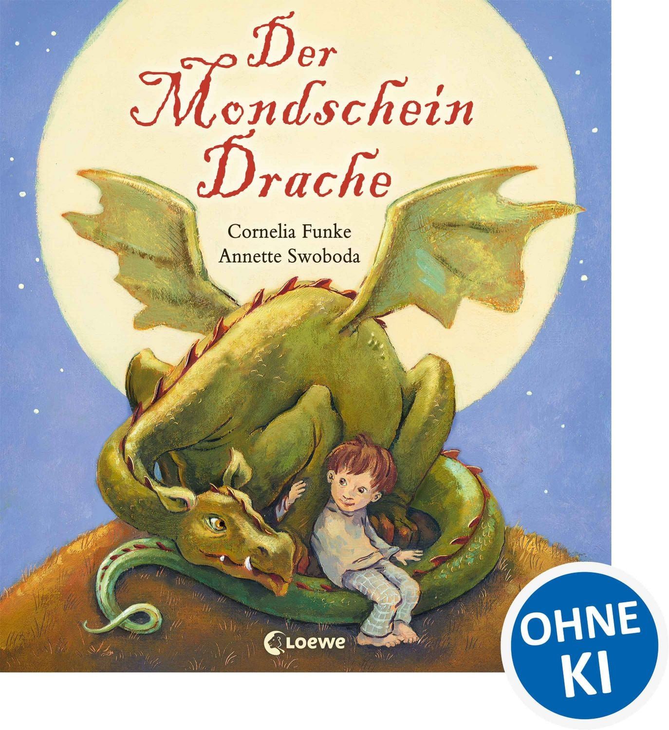 Kinderbuch Der Mondscheindrache Bilderbuch zum Vorlesen mit farbigen Illustration Cornelia Funke