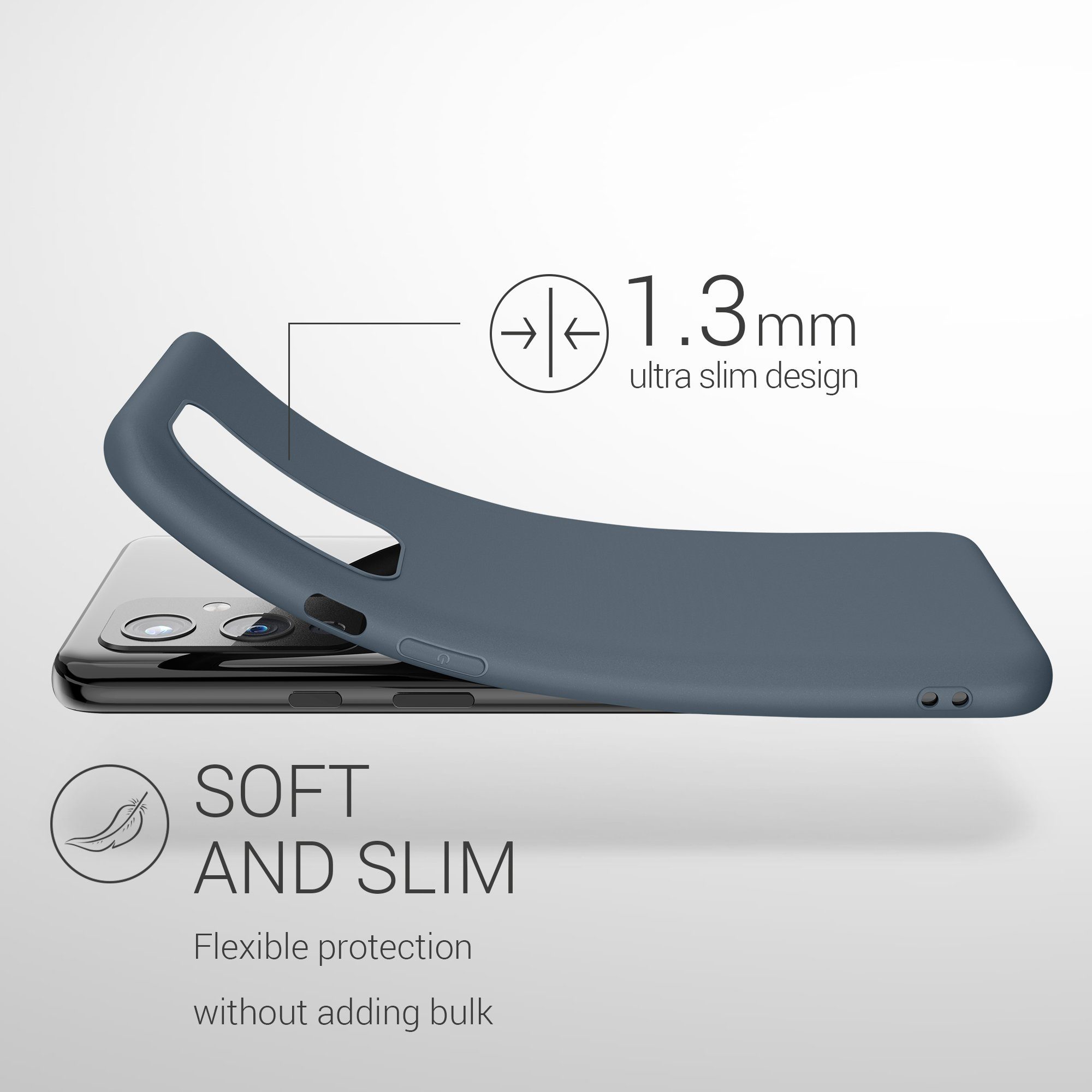 kwmobile Handyhülle Hülle für OnePlus 9 (EU/NA Version), Hülle Silikon - Soft Handyhülle - Handy Case Cover