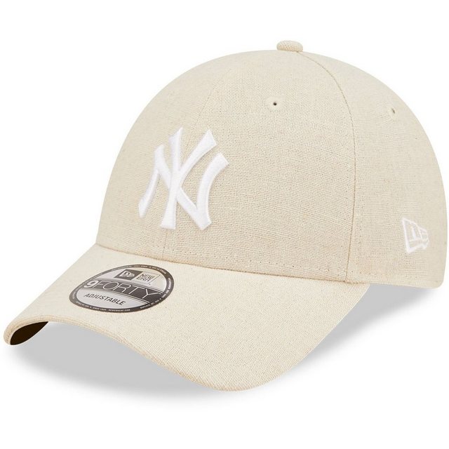 New era 9FORTY New York Yankees Linen Adjustable Cap, White