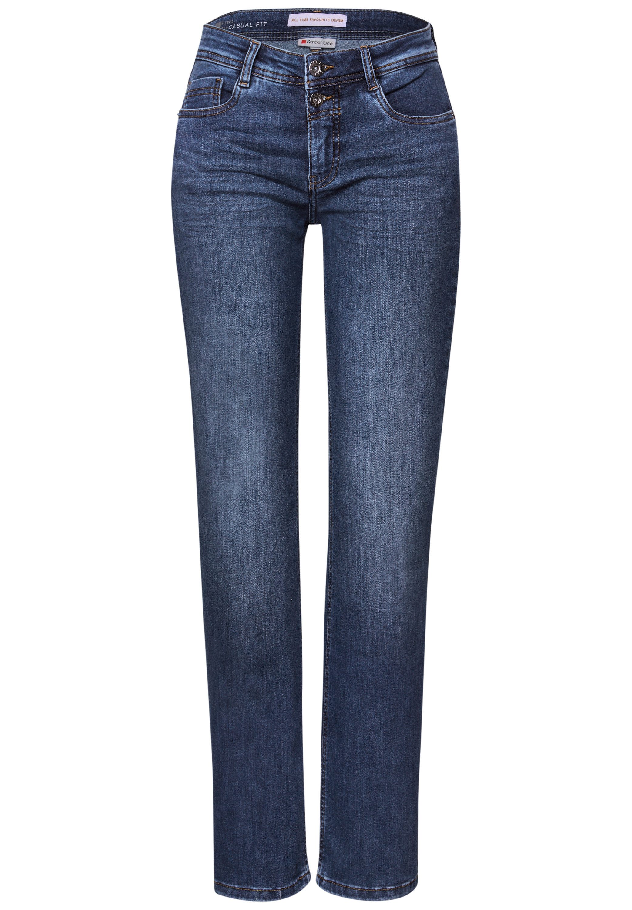 STREET ONE Straight-Jeans Middle Waist