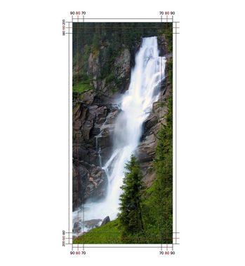 Wallario Duschrückwand Wasserfall, (1-tlg)
