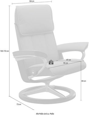 Stressless® Relaxsessel Admiral, mit Signature Base, Größe M & L, Gestell Eiche