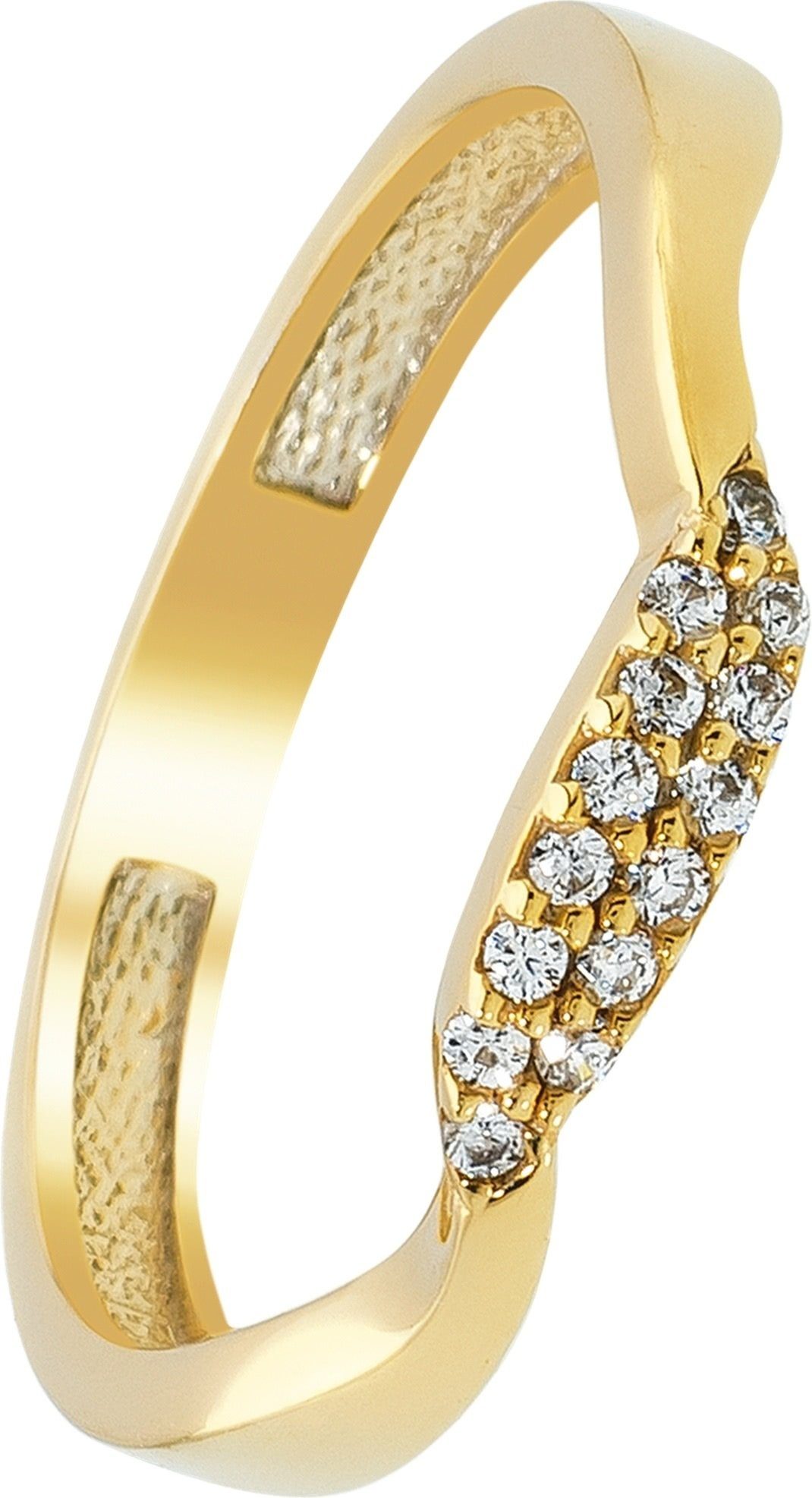 Balia Goldring Balia Ring Welle Gold Damen 8Kt Gr.60 (Fingerring), Damen Ringe, 60 (19,1) Welle, 333 Gelbgold - 8 Karat