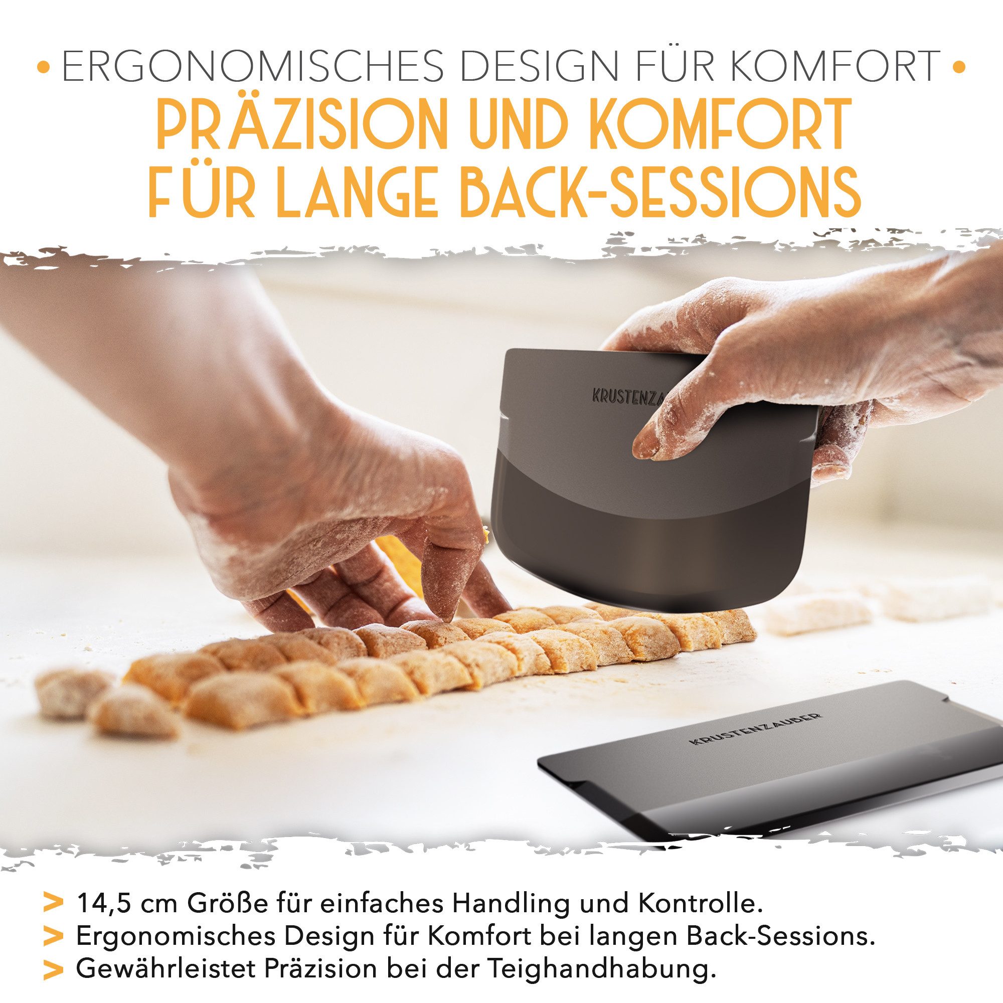 Krustenzauber Backmatte Zubehör - Brotschlingen, Schneebesen, Backmatte, Teig Reinigungstücher, 2x Teigschaber