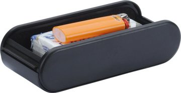 HR-IMOTION Ablageelement Auto Ablagebox mit Rollladen Zusatz Ablage 17 x 7 cm schliessbar