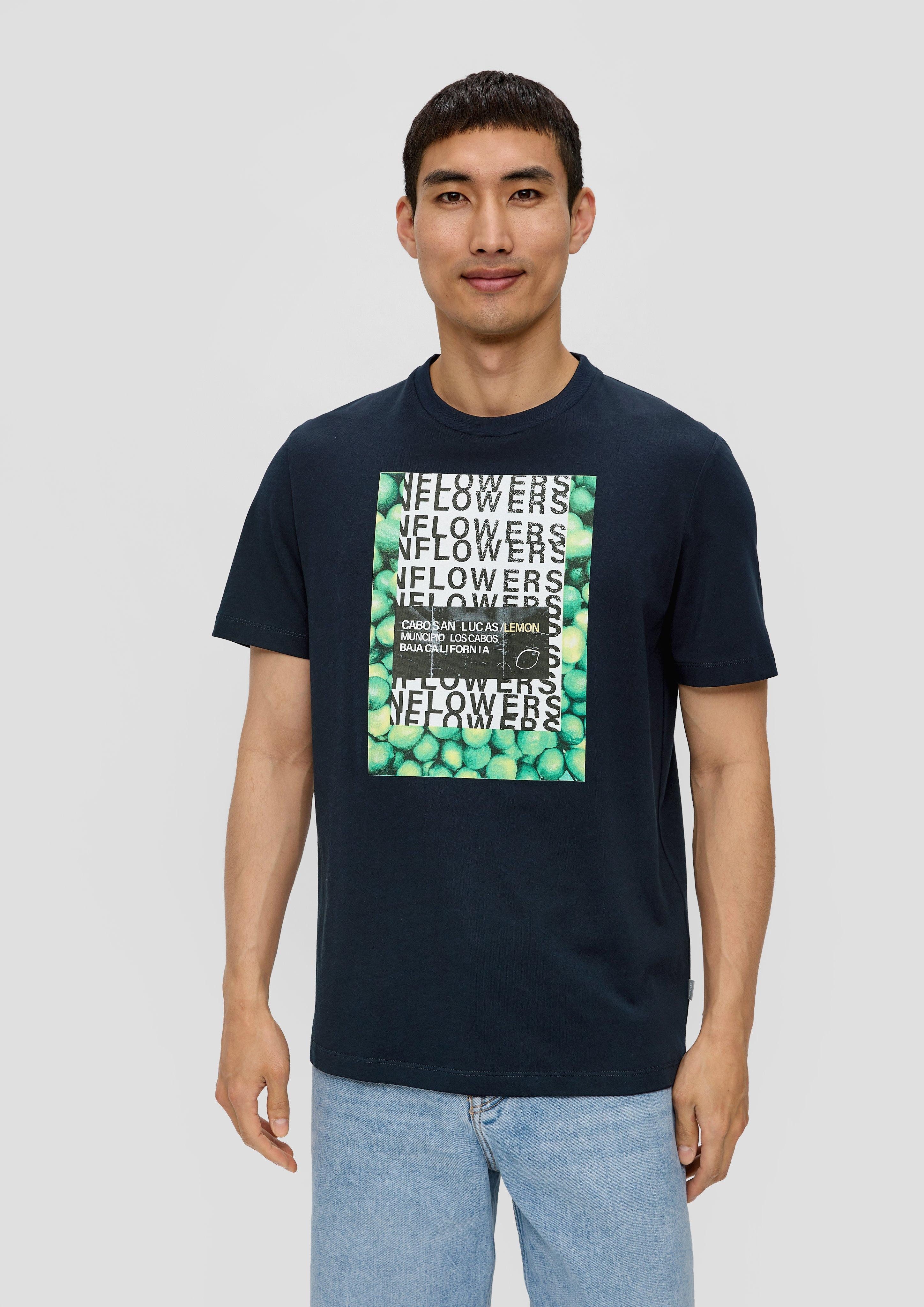 s.Oliver Kurzarmshirt Baumwoll-T-Shirt mit Crew Neck günstig online kaufen