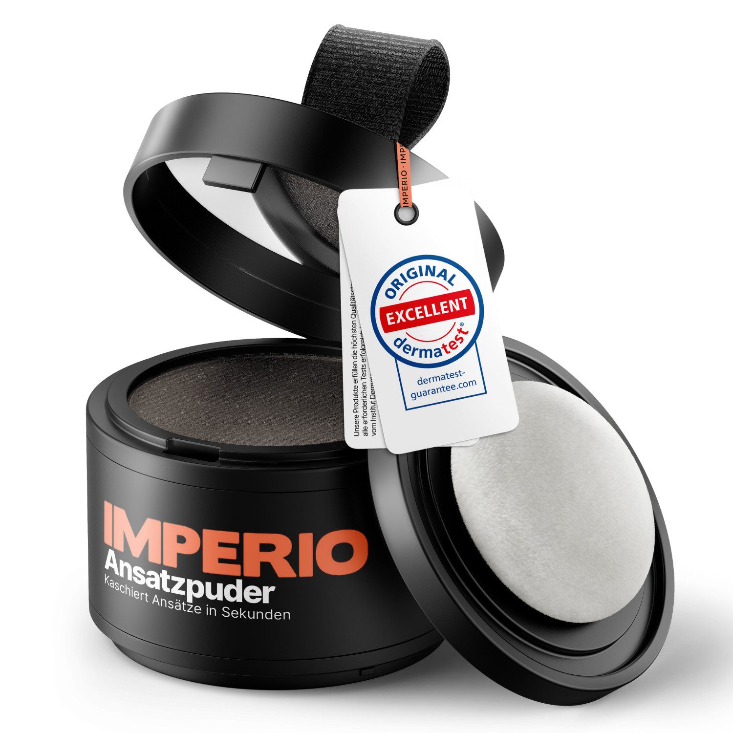 IMPERIO Haaransatz-Farbpuder Ansatzpuder - Haar Concealer zur Haarverdichtung (Frauen & Männer) 4g