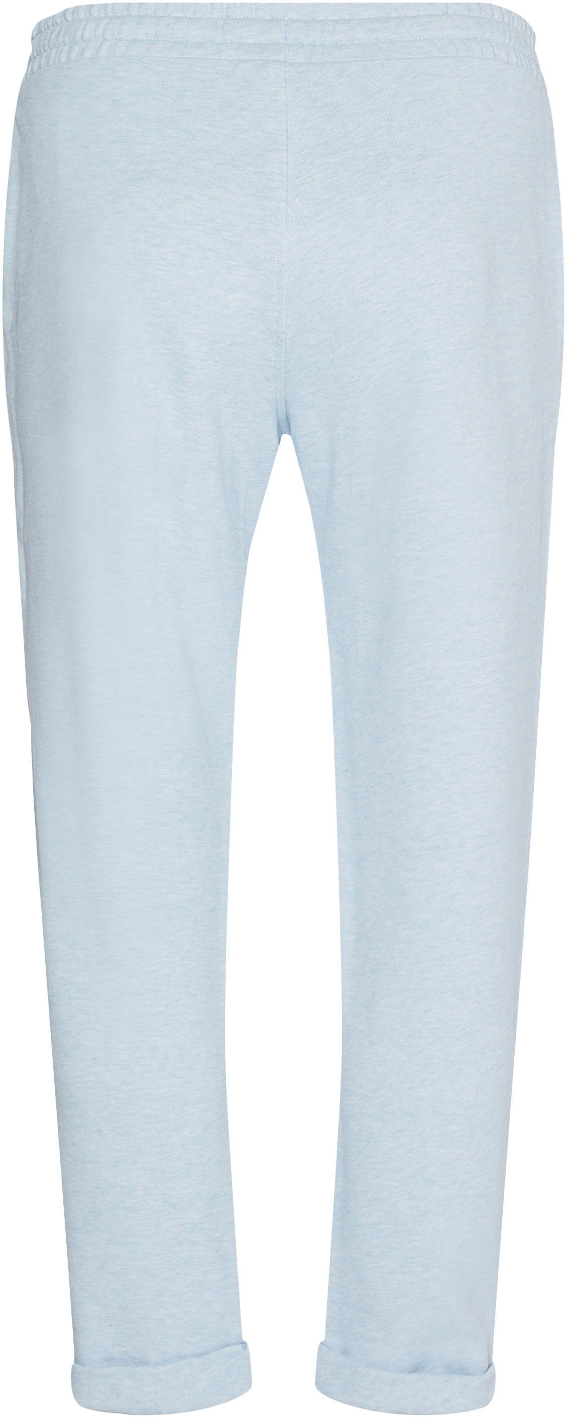 Tommy Hilfiger Sweatpants ROUNDALL NYC Tommy SWEATPANTS mit Breezy-Blue-Heather Hilfiger Markenlabel TAPERED