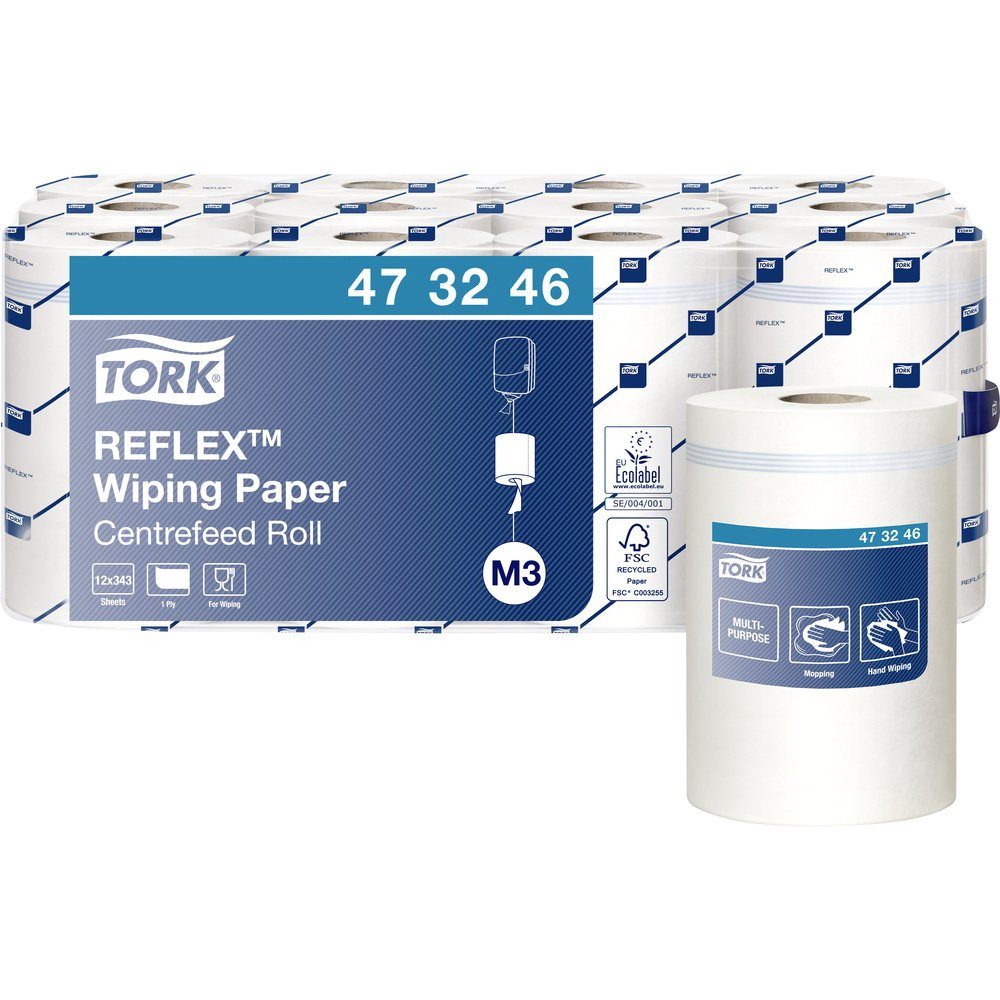 Bienenwachstücher TORK Reflex™ Papierwischtücher Weiß M3 473246