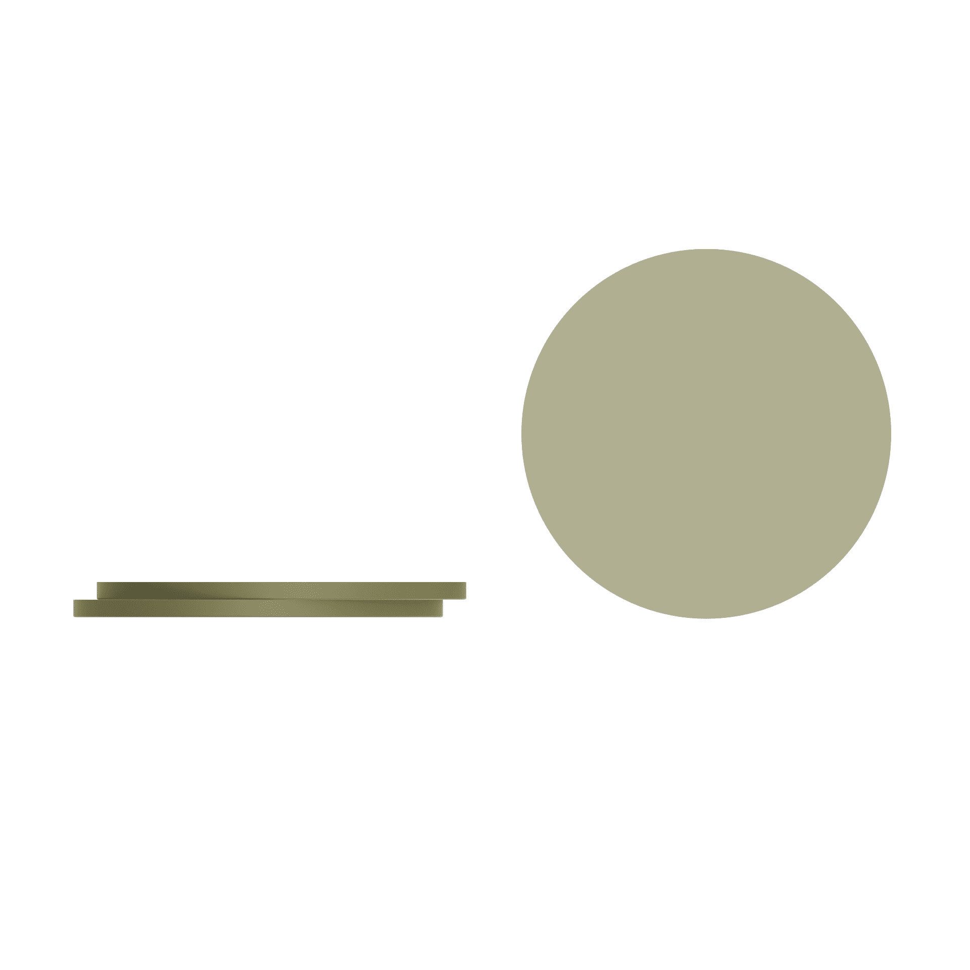 Kochblume Glasuntersetzer Kochblume Silikon-Untersetzer 3-tlg. in olive