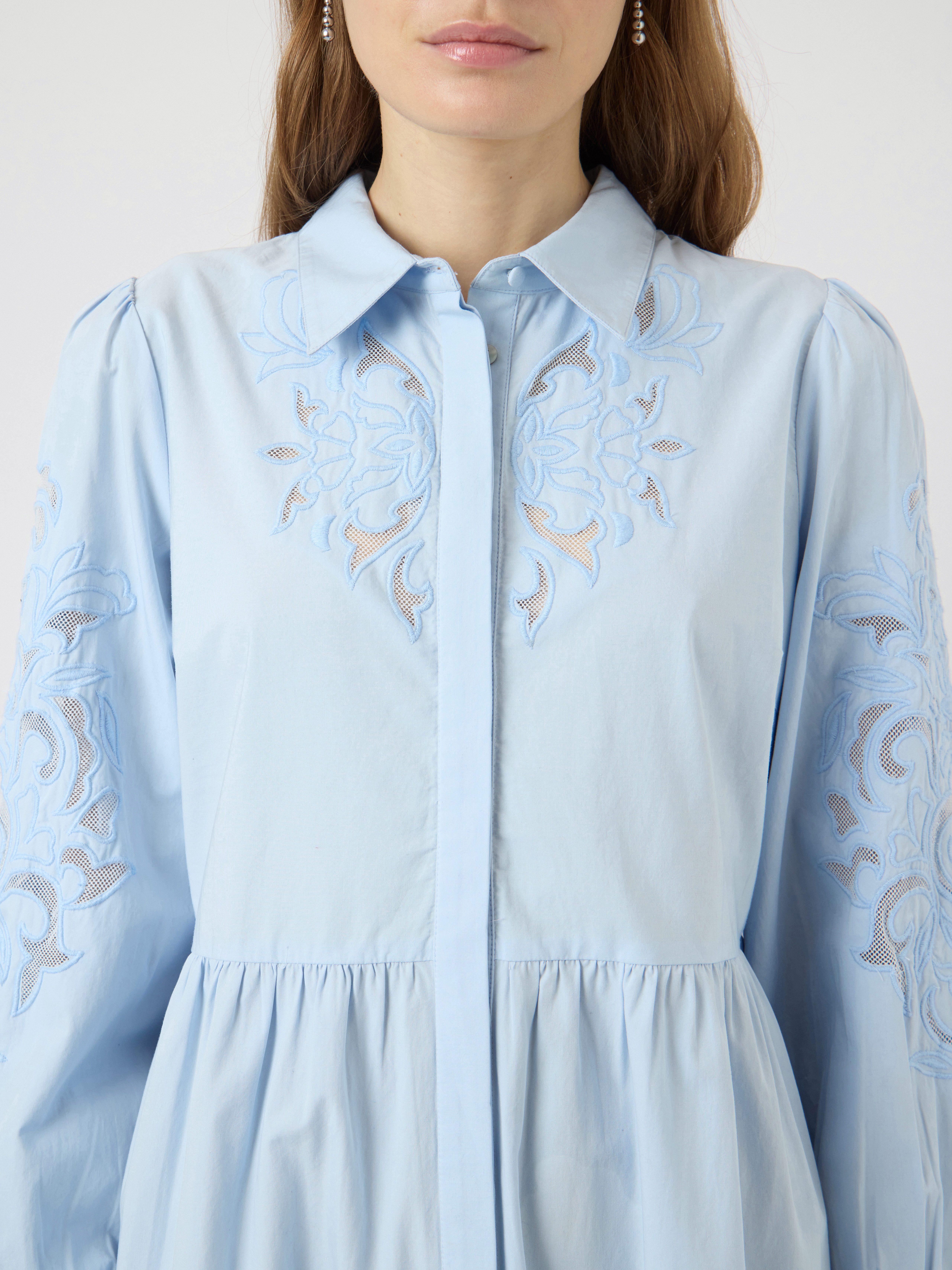 Y.A.S Blusenkleid YASZIMIA LS SHIRT DRESS S. NOOS Sommerkleid, loose fit, Baumwolle