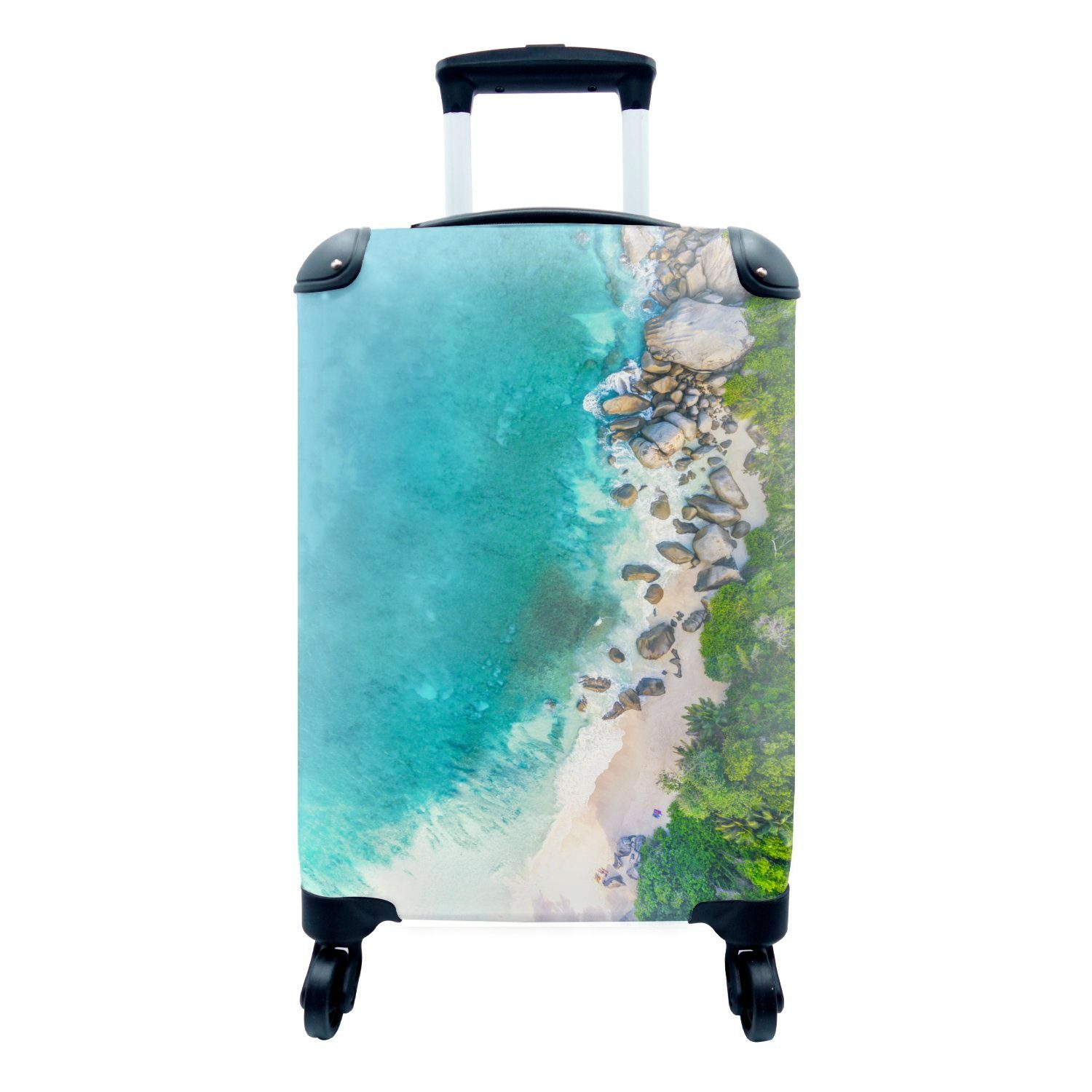 MuchoWow Handgepäckkoffer Sommer - Strand - Afrika, 4 Rollen, Reisetasche mit rollen, Handgepäck für Ferien, Trolley, Reisekoffer