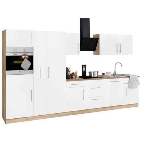 wiho Küchen Küchenzeile Cali, ohne E-Geräte, Breite 360 cm