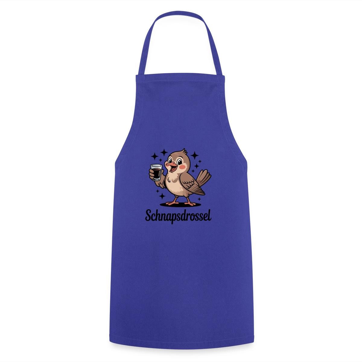 Spreadshirt Kochschürze Schnapsdrossel Party Wortwitz Kochschürze, (1-tlg)