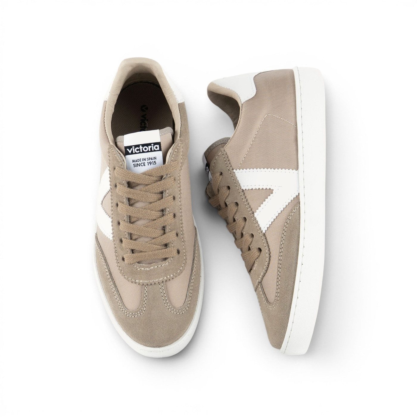 Victoria Berlin Ciclista (Spaltleder&Nylon) hellbraun Sneaker