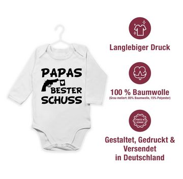 Shirtracer Shirtbody Papas bester Treffer Geschenk Vatertag Baby