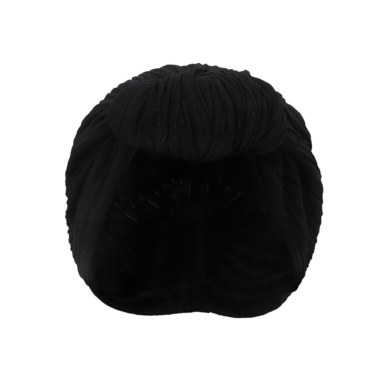 Blusmart Stirnband Modische Mütze Für Damen, Elastische Baumwolle, Knotenmütze, Stirnband Schwarz