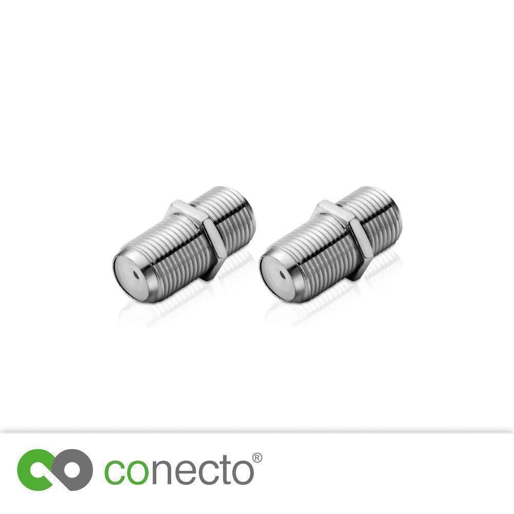conecto conecto F-Verbinder, F-Kupplung, F-Buchse F-Buchse, Adapter SAT-Kabel auf zur