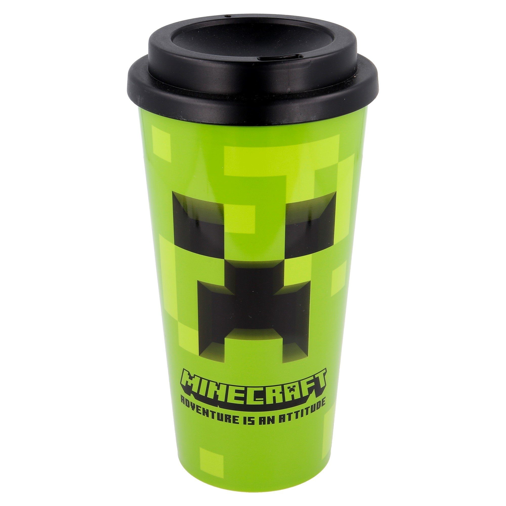 Minecraft Coffee-to-go-Becher Mincraft Creeper doppelwandiger Becher 520 ml