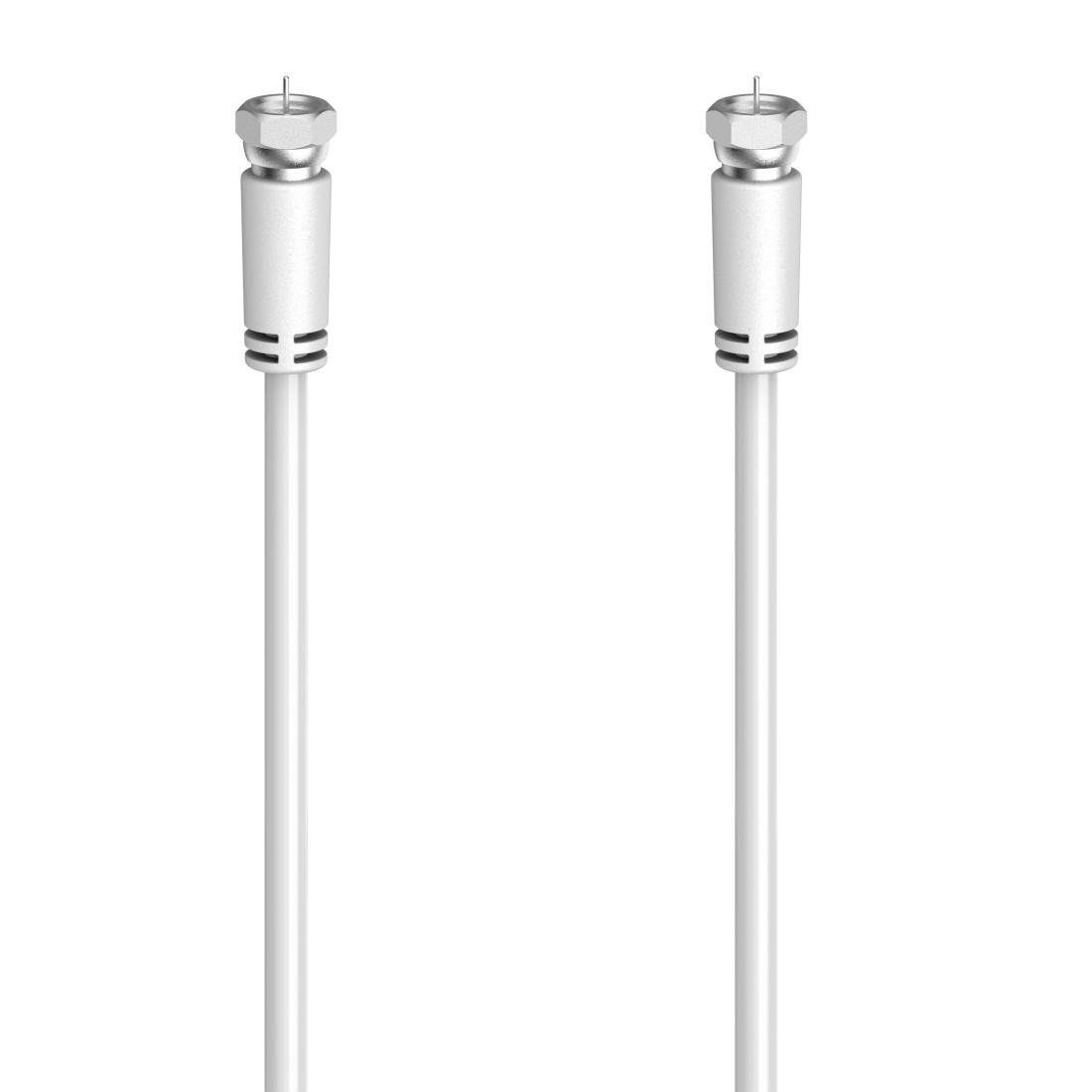 Hama SAT-Anschlusskabel, F-Stecker - F-Stecker, 1,5 - 10 m, 90 dB SAT-Kabel, F-Stecker, (150 cm)
