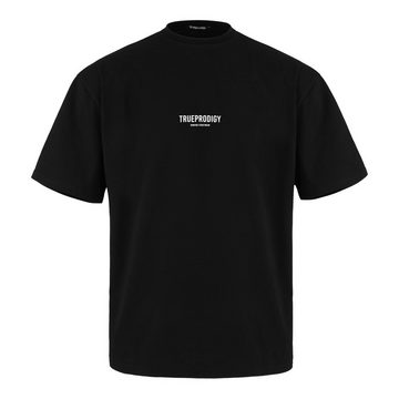 trueprodigy Oversize-Shirt Oliver Logoprint Rundhals dicker Stoff