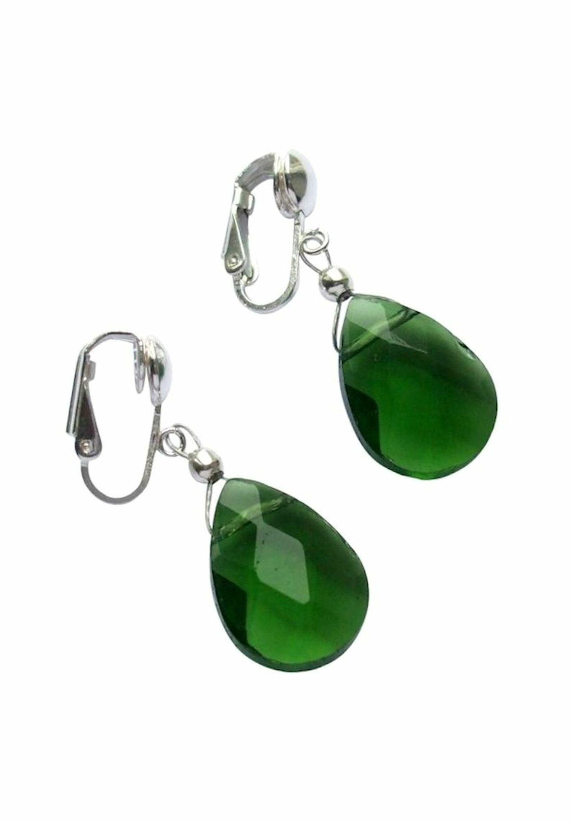 Gemshine Paar Ohrclips Turmalin Quarz Tropfen günstig online kaufen