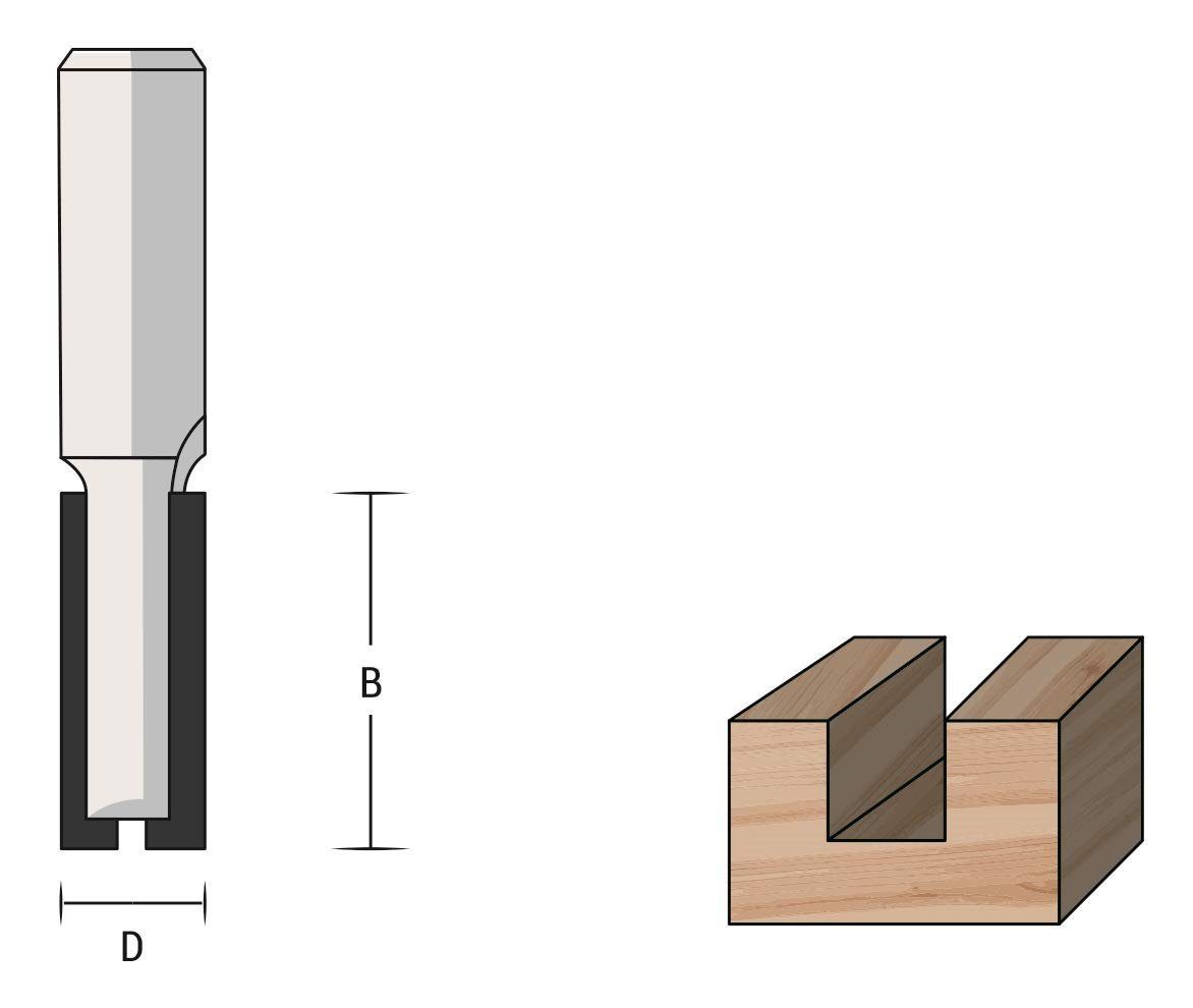 FAMAG Nutfräser FAMAG Nutfräser HM 12x32x73mm, Schaft 12mm - 3107.912